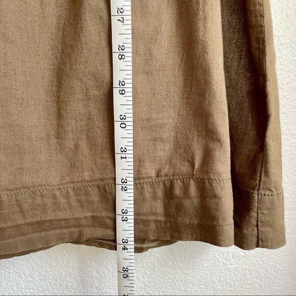 Denim & Supply Ralph Lauren Brown Cotton Dress with Ruffle and Tab Sleeves M - Picture 10 of 13